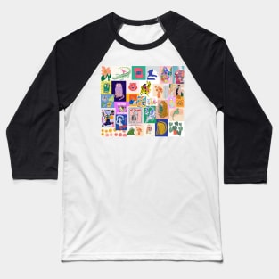 graphic art prints collage Baseball T-Shirt